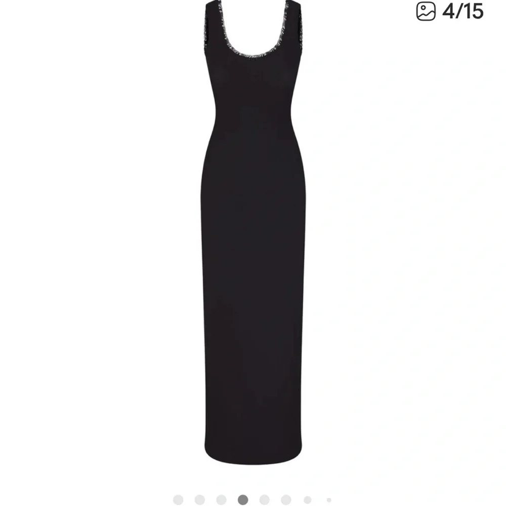 SKIMS SOFT LOUNGE LACE SCOOP NECK DRESS - Picture 3 of 5